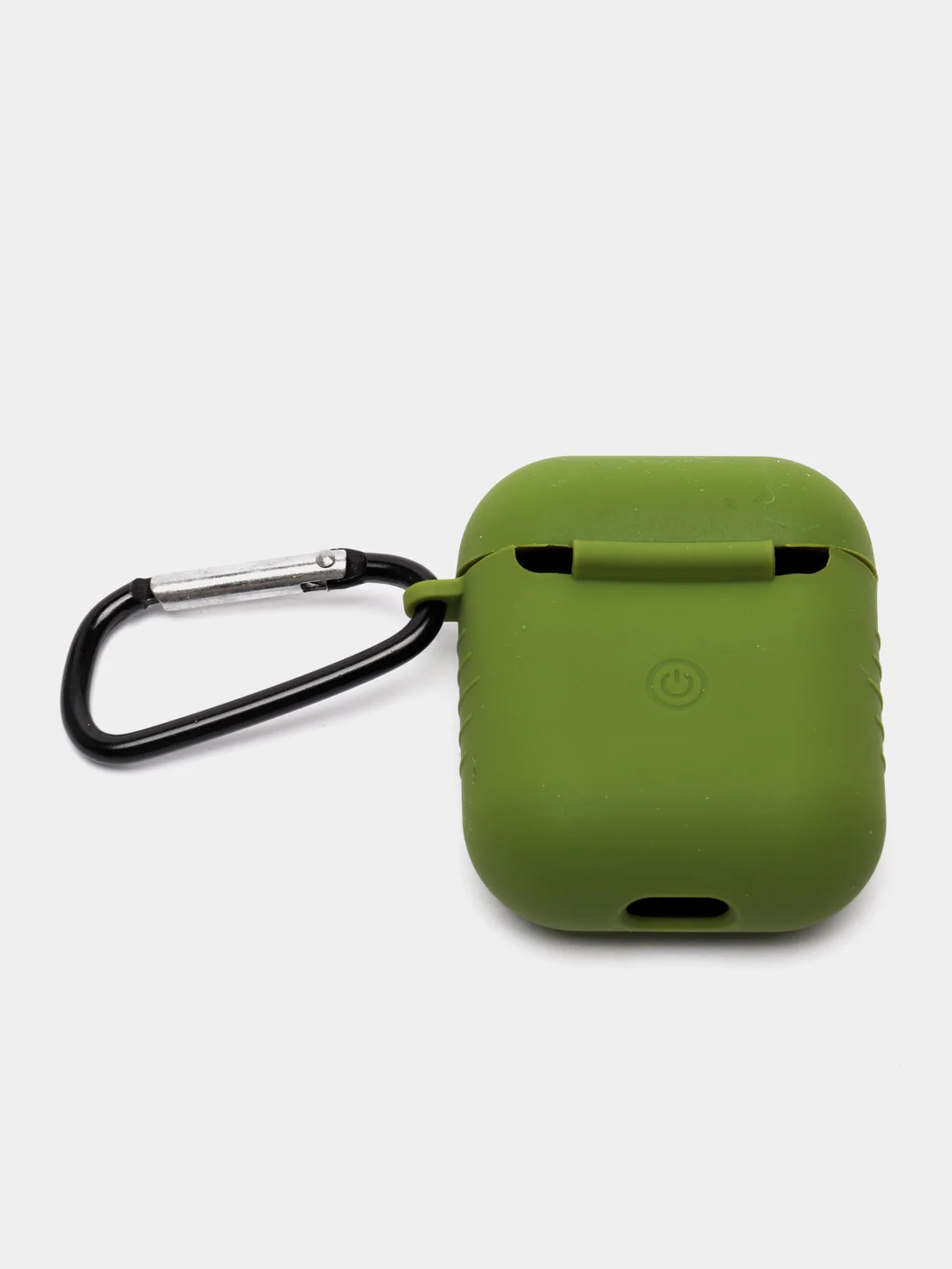 Зеленый силиконовый чехол для беспроводных наушников AirPods 1, AirPods 2