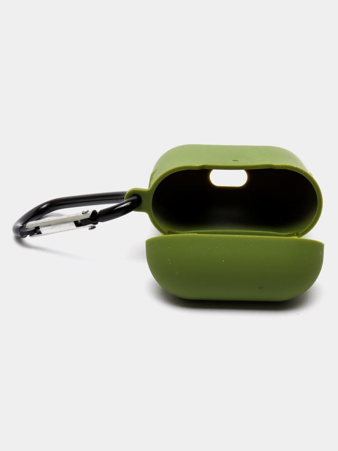 Зеленый силиконовый чехол для беспроводных наушников AirPods 1, AirPods 2