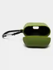 Зеленый силиконовый чехол для беспроводных наушников AirPods 1, AirPods 2