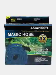 Шланг садовый складной растягивающийся для полива Magic Hose, 45 м, синий