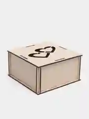 Коробка из фанеры "Два сердца1"