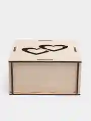 Коробка из фанеры "Два сердца1"