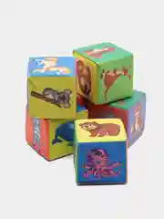 Набор мягких кубиков "Любимые животные": 6 кубиков (7х7х7 см)