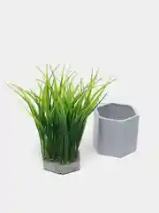 Небесно-голубой цветы искусственные в горшке