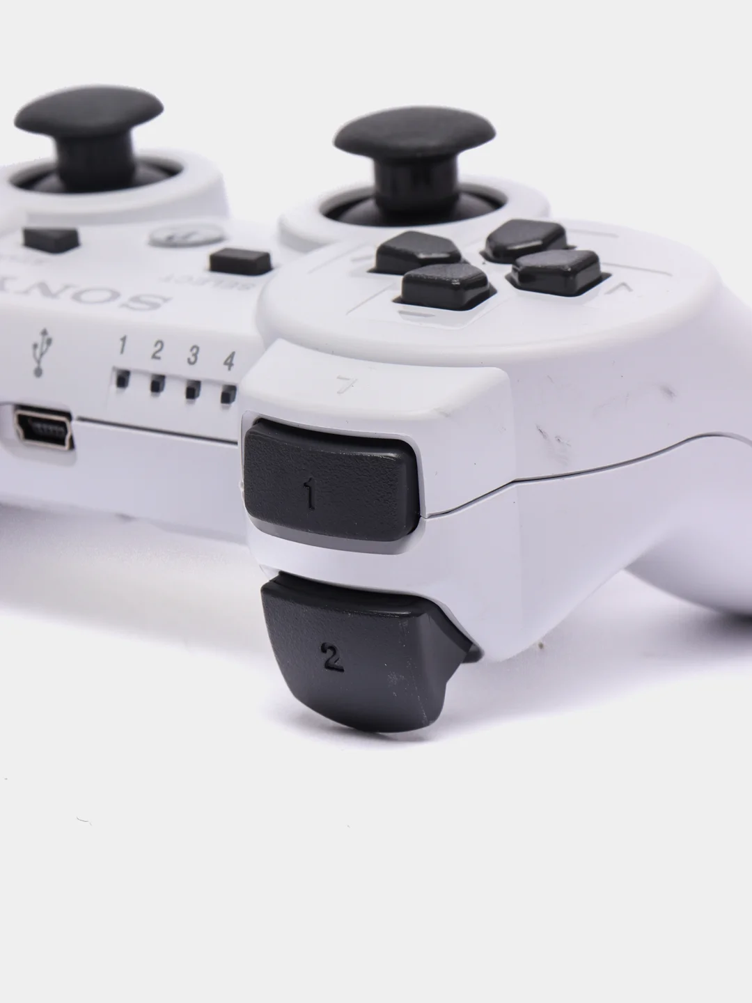Белый беспроводной геймпад для PS3