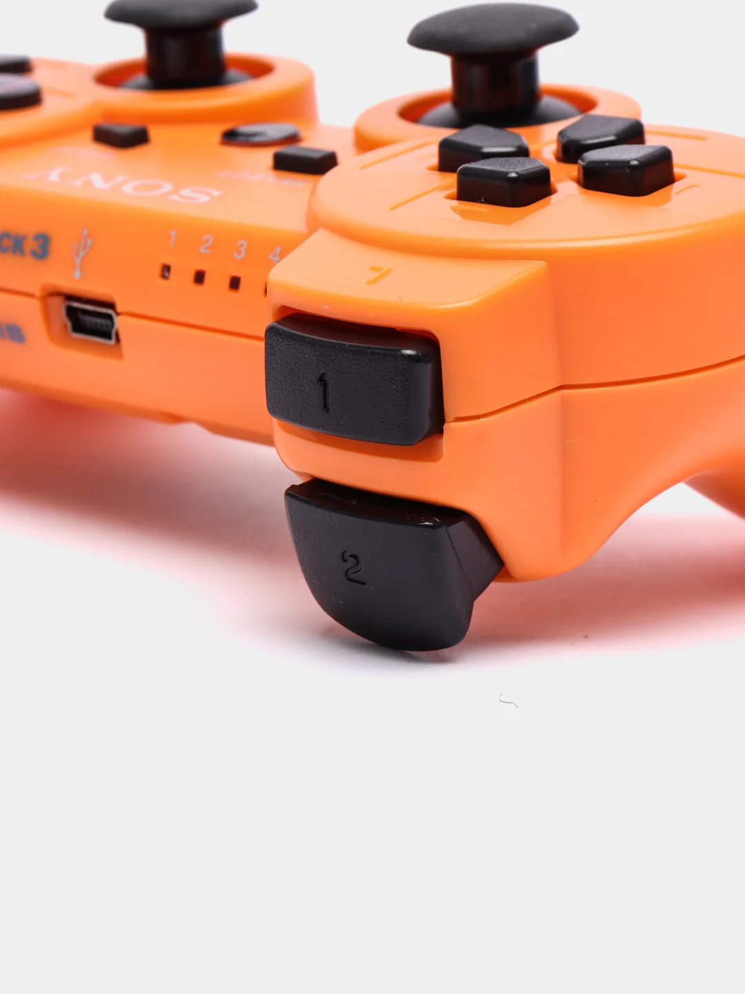 Оранжевый беспроводной геймпад для PS3