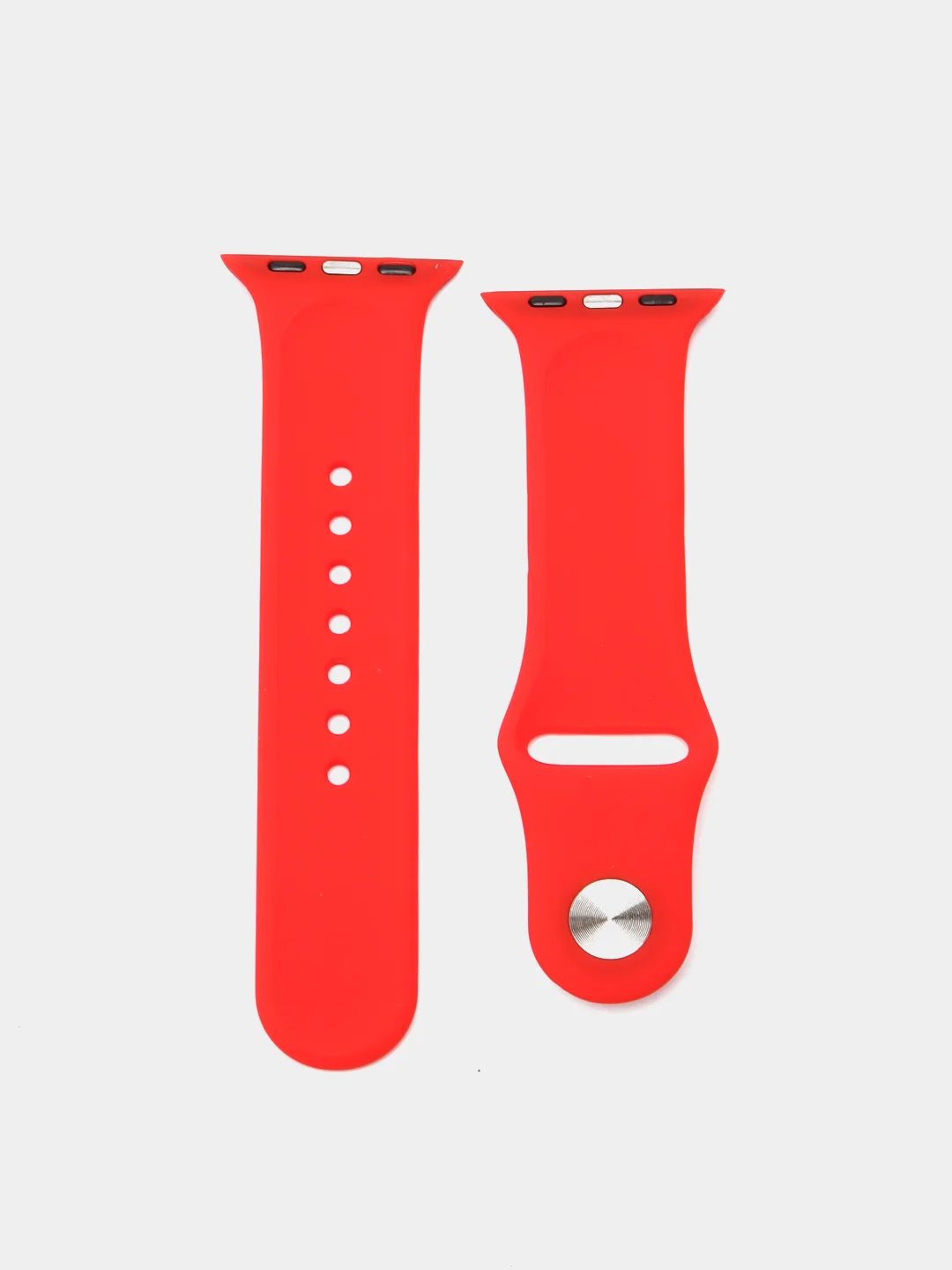 Красный силиконовый ремешок для смарт часов Apple Watch, силиконовый браслет