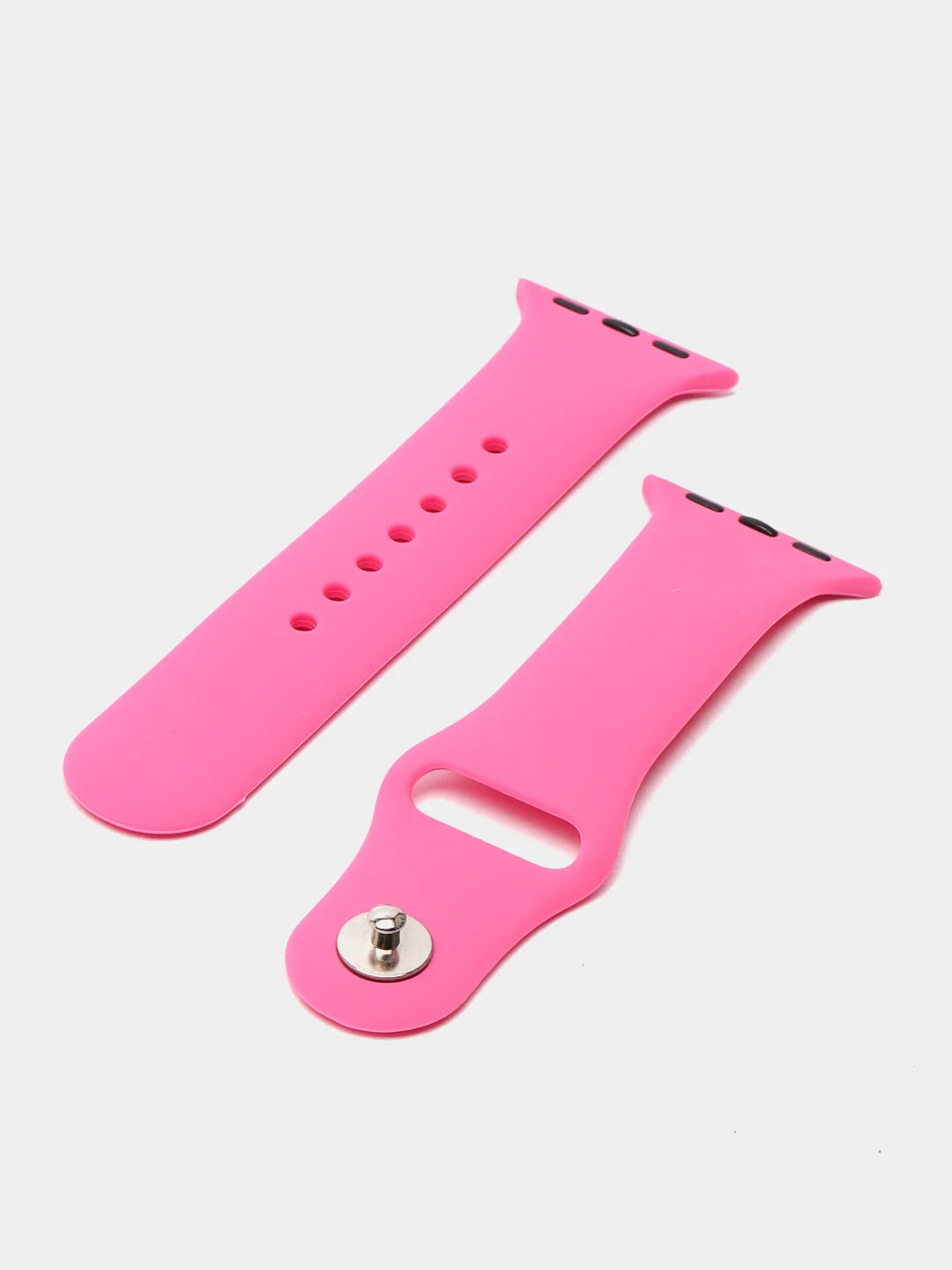 Тёмно-розовый силиконовый ремешок для смарт часов Apple Watch, силиконовый браслет