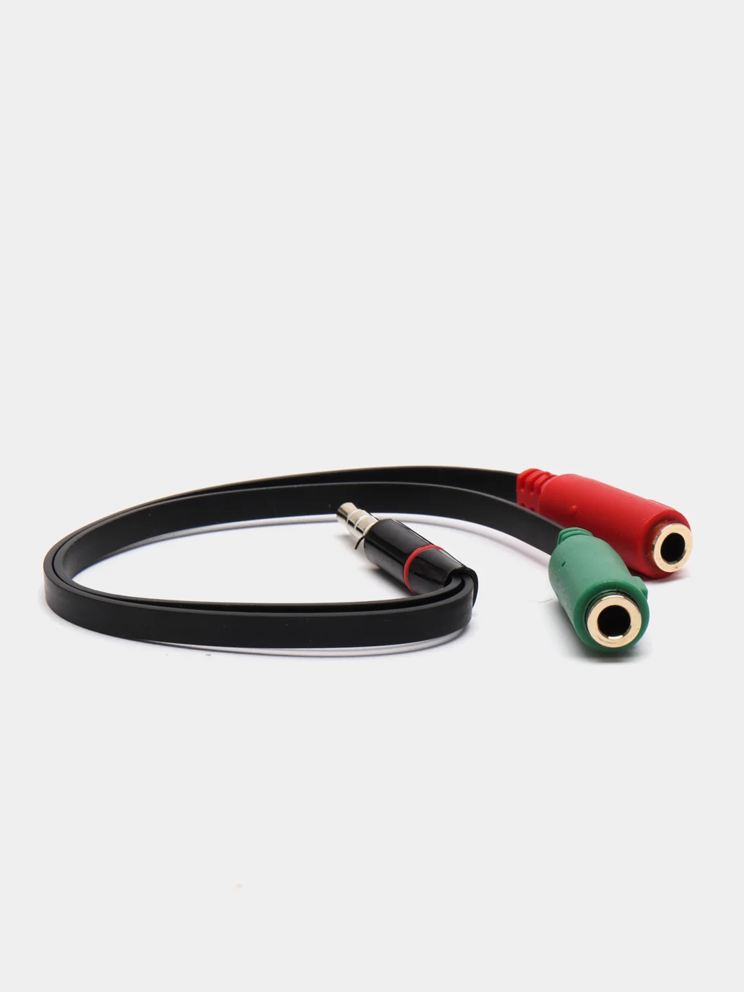 Переходник Mini-jack 3.5 мм инвертор Slim Red/Green