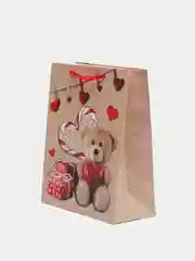 Горчичный пакет подарочный, 26 x 32 x 12 см