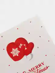 Вишнёвый новогодняя открытка с конвертом