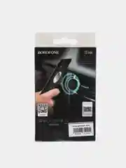 Черный автомобильный МАГНИТНЫЙ держатель для телефона Borofone BH6, НАДЁЖНАЯ ФИКСАЦИЯ