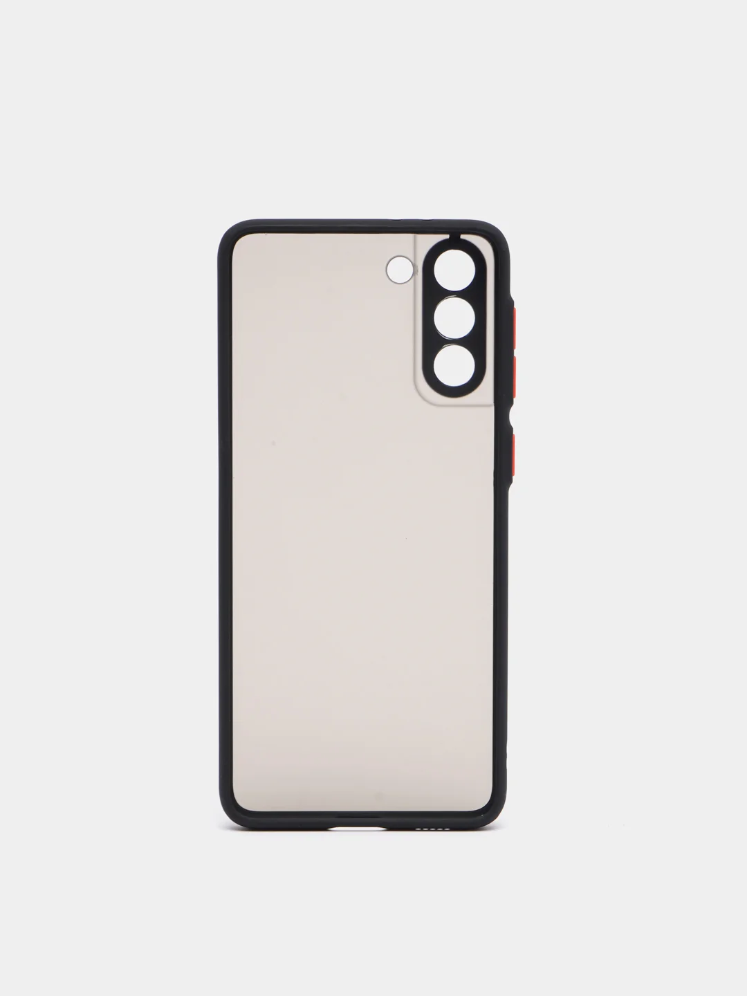 Черный чехол противоударный матовый для Samsung S21 Plus