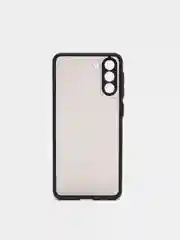 Черный чехол противоударный матовый для Samsung S21 Plus