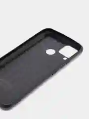 Черный чехол Realme C15 / C25 / C25S Реалми С15 / С25 / С25С силиконовый, имитация кожи