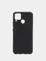 Черный чехол Realme C15 / C25 / C25S Реалми С15 / С25 / С25С силиконовый, имитация кожи