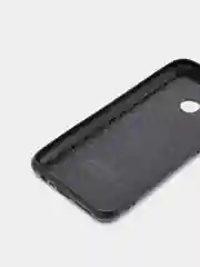 Черный чехол Realme C15 / C25 / C25S Реалми С15 / С25 / С25С силиконовый, имитация кожи