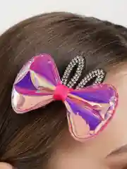 Розовый заколка-зажим