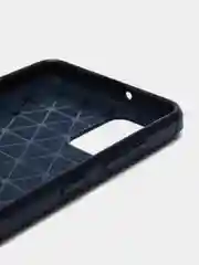 Темно-синий чехол Samsung A31 со вставками под карбон