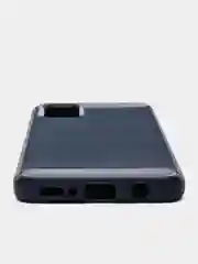 Темно-синий чехол Samsung A31 со вставками под карбон
