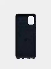 Темно-синий чехол Samsung A31 со вставками под карбон