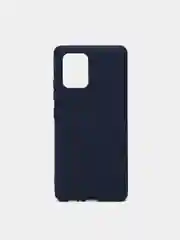 Темно-синий чехол Samsung Galaxy S10 Lite, Самсунг Галакси С10 Лайт, силиконовый, цветной, матовый