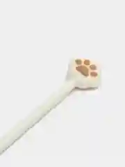 Белый ручка шариковая MESHU "Cute Paws" синяя