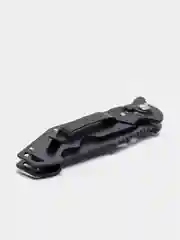 Черный нож складной металлический