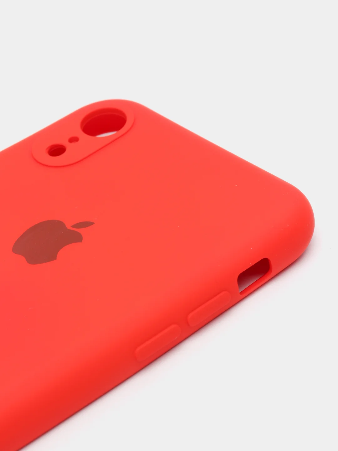 Красный чехол на iPhone 11, 13, 12, XR, Pro, Max, Mini, бархатный