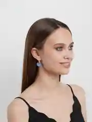 Серебряный винтажные круглые серьги с цветком мандалы