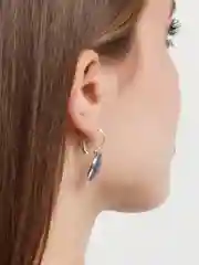 Серебряный винтажные круглые серьги с цветком мандалы