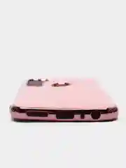 Розовый чехол Xiaomi Redmi Note 8T цветной, силиконовый, с глянцевой рамкой (Редми Нот 8Т)