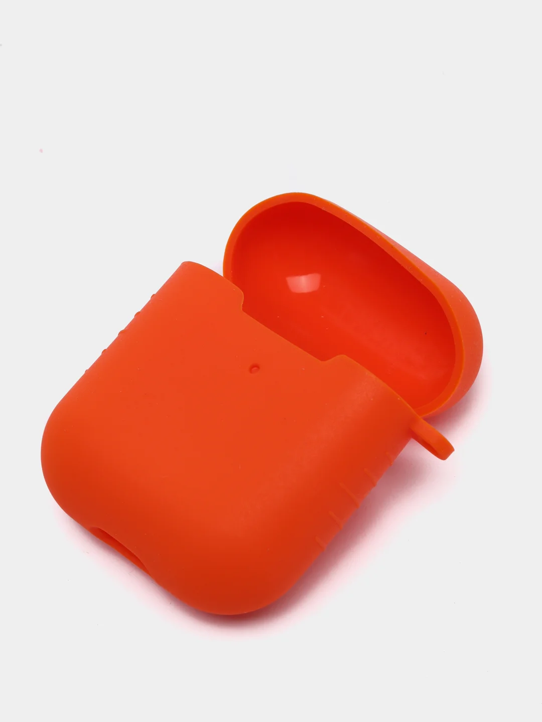 Оранжевый силиконовый чехол для беспроводных наушников AirPods 1, AirPods 2