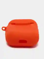 Оранжевый силиконовый чехол для беспроводных наушников AirPods 1, AirPods 2