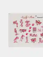 Наклейка для дизайна ногтей Lucky Rose Персонажи - Розовая Пантера, слайдер для дизайна