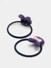 Фиолетовый детские резинки с пластиковой вставкой, 2 штуки