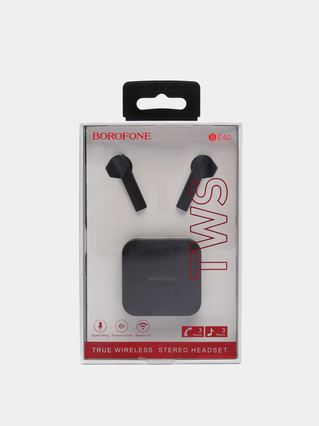 Черный беспроводные стереонаушники Borofone BE40 TWS, Bluetooth