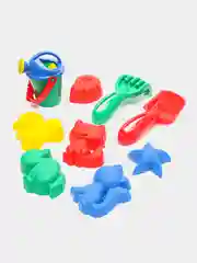 Набор для игры в песочнице, 8 формочек, совок, лейка, грабли
