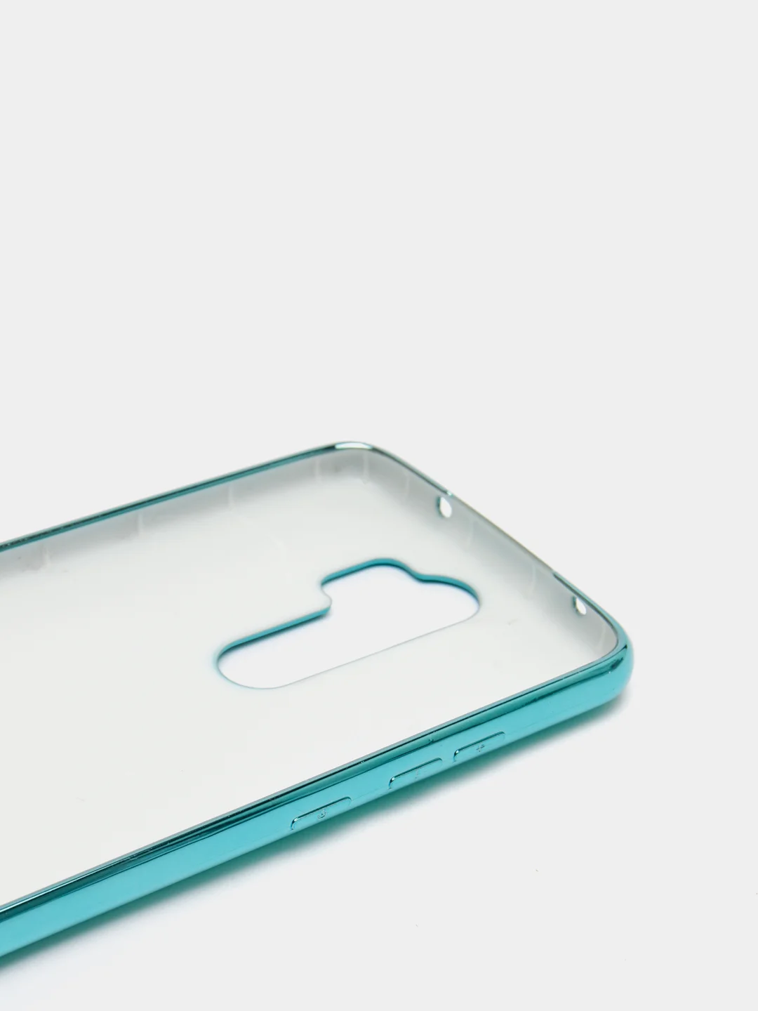 Бирюзовый чехол Xiaomi Redmi Note 8 Pro, Сяоми Редми Нот 8 Про силиконовый с глянцевой рамкой