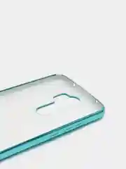 Бирюзовый чехол Xiaomi Redmi Note 8 Pro, Сяоми Редми Нот 8 Про силиконовый с глянцевой рамкой