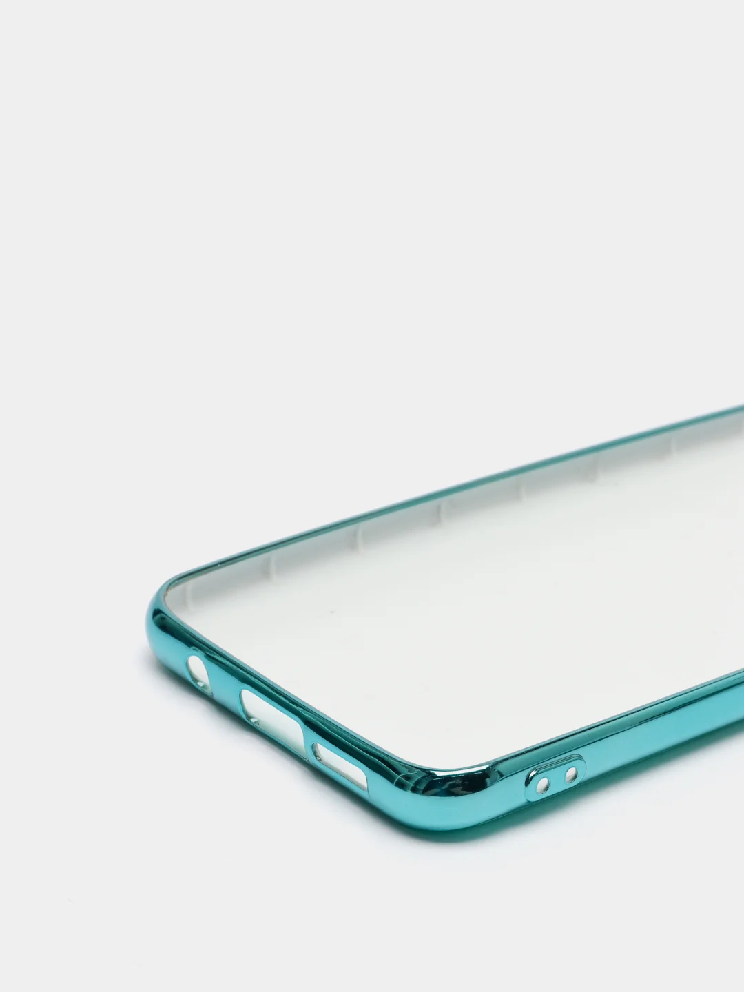 Бирюзовый чехол Xiaomi Redmi Note 8 Pro, Сяоми Редми Нот 8 Про силиконовый с глянцевой рамкой