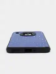 Синий чехол Honor 50 Lite, Huawei Nova 8i, Хонор 50 Лайт, силиконовый под кожу со стразами