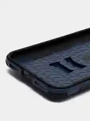 Темно-синий противоударный чехол с держателем Apple IPhone X/XS, 12, 12Pro, 12Pro Max с защитой камеры