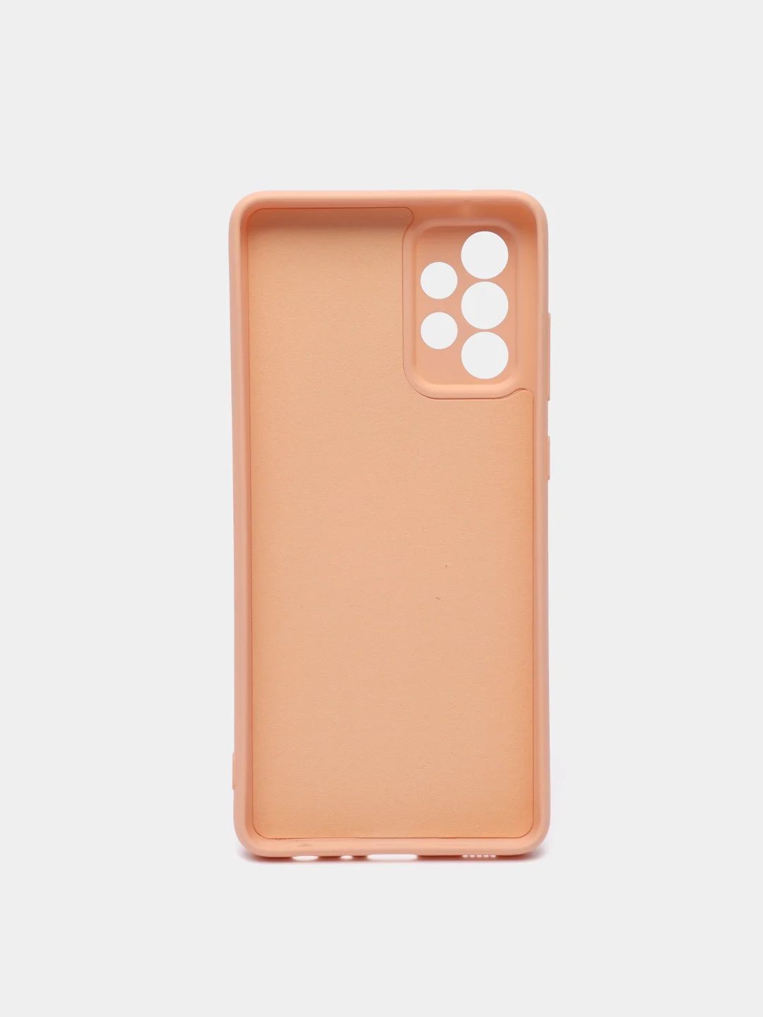 Бежевый чехол Silicone Case для Samsung Galaxy A72 с защитой камеры