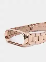 Розовый металлический ремешок для Xiaomi Mi Band 3 / 4 / 5 / 6
