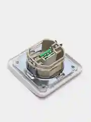 Розетка телефонная скрытой установки, белая PWM