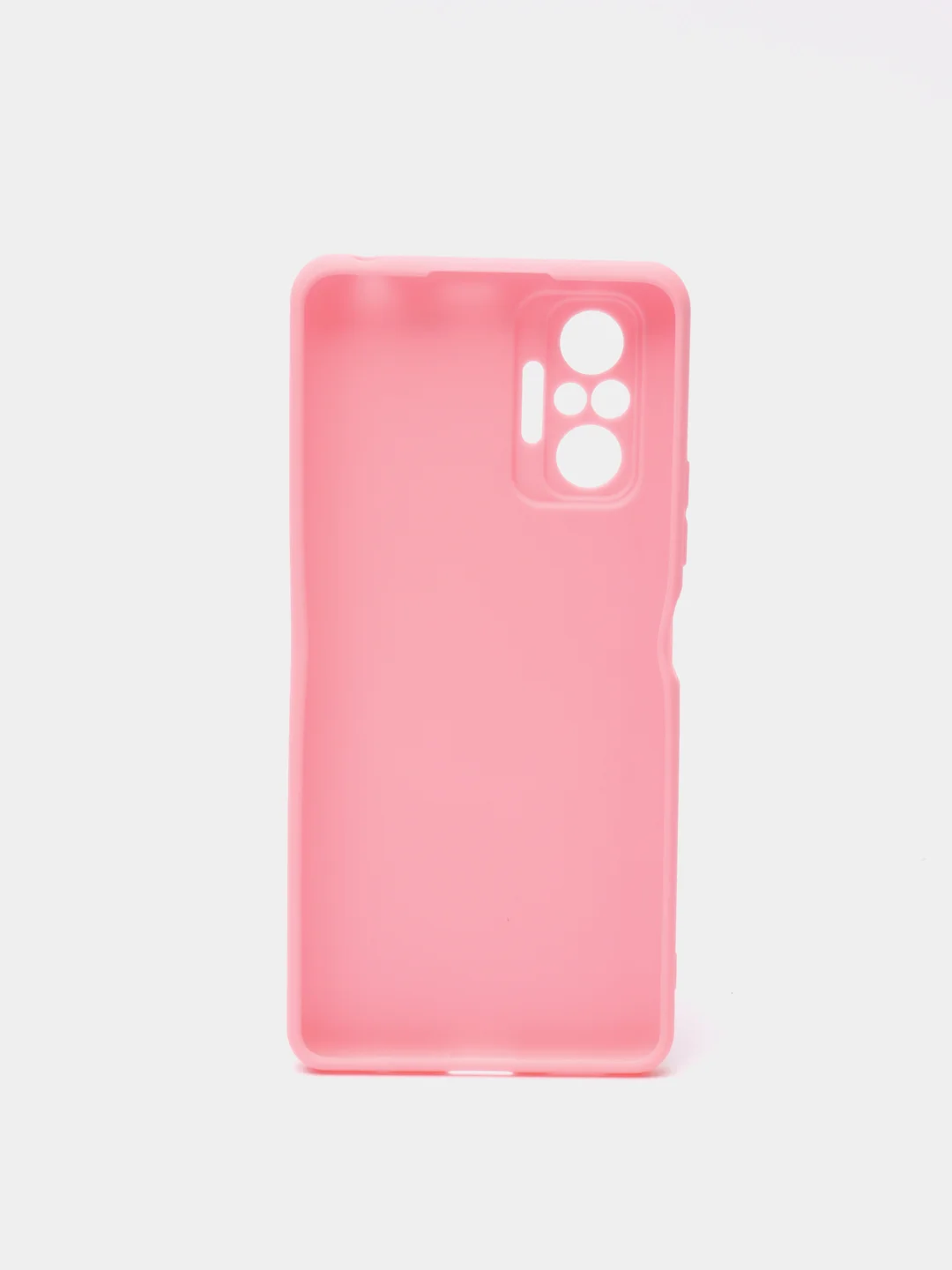 Розовый чехол Xiaomi Redmi Note 10 Pro, Сяоми Редми Нот 10 Про, силиконовый цветной матовый