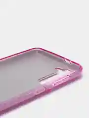 Лавандовый чехол блестящий Samsung Galaxy S21 Plus накладка c блёстками Самсунг S21 +