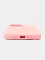 Розовый чехол для iPhone 13 Pro Max 6.7" Silicone Case закрытый низ с логотипом