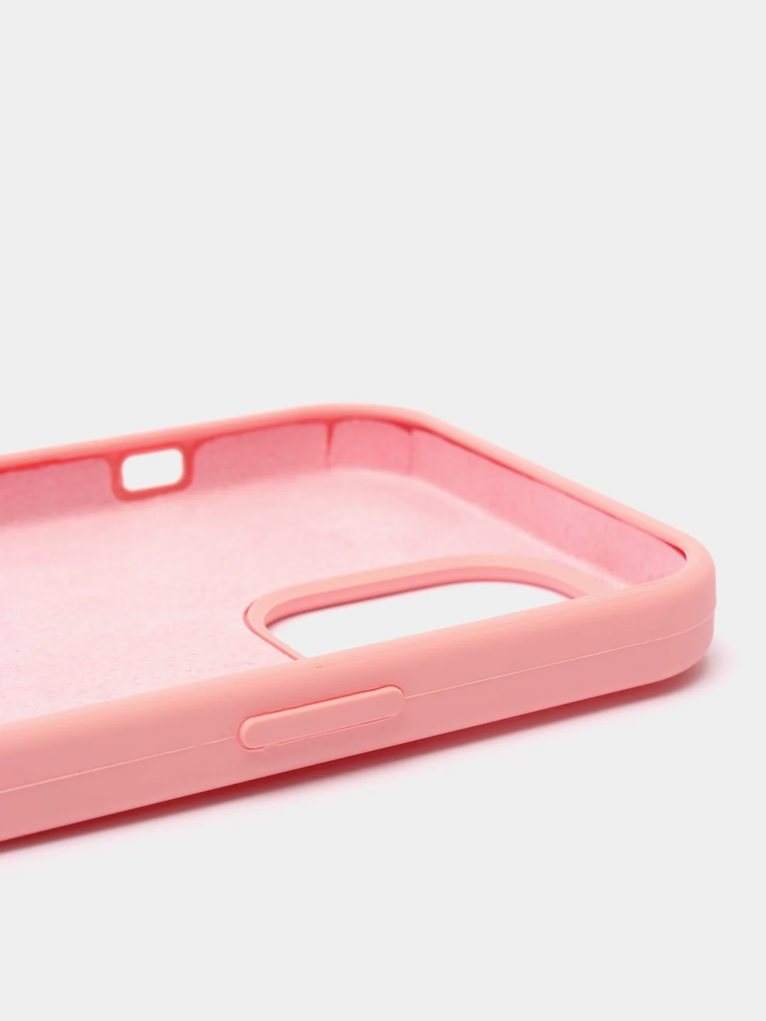 Розовый чехол для iPhone 13 Pro Max 6.7" Silicone Case закрытый низ с логотипом